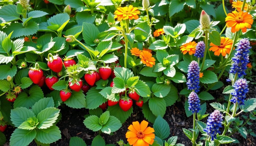 Begleitpflanzen für Erdbeeren