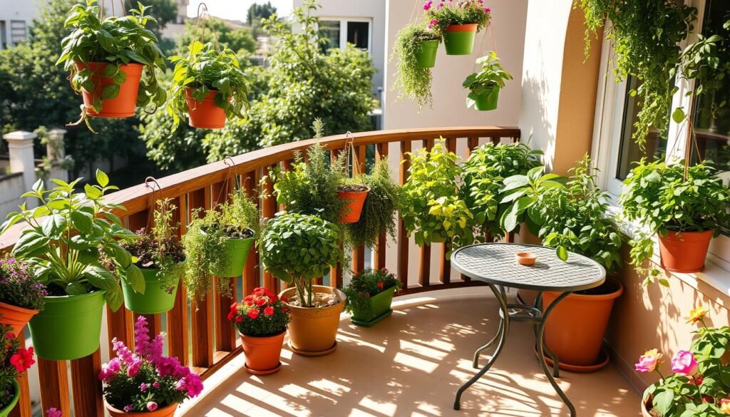 Kräutergarten auf dem Balkon