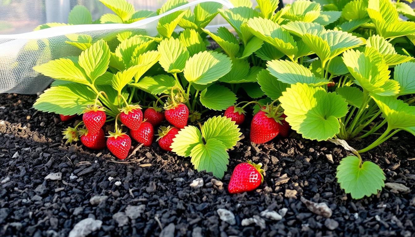 erdbeeren überwintern hochbeet