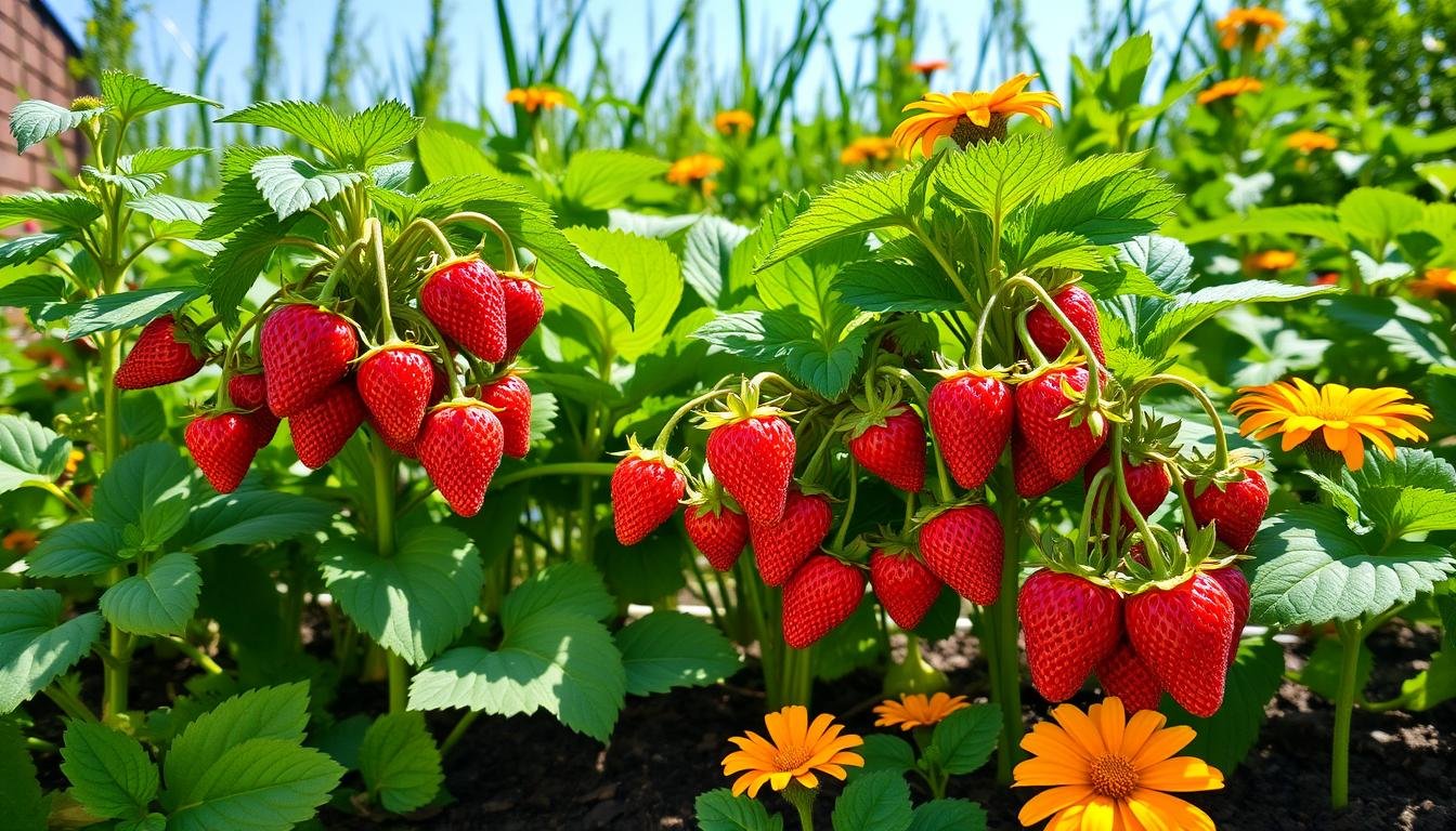 was neben erdbeeren pflanzen