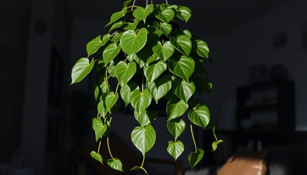 Hängepflanze wenig licht Philodendron scandens