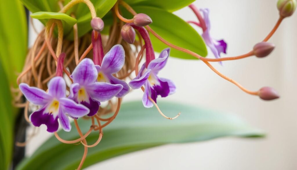 Luftwurzeln bei Orchideen pflegen