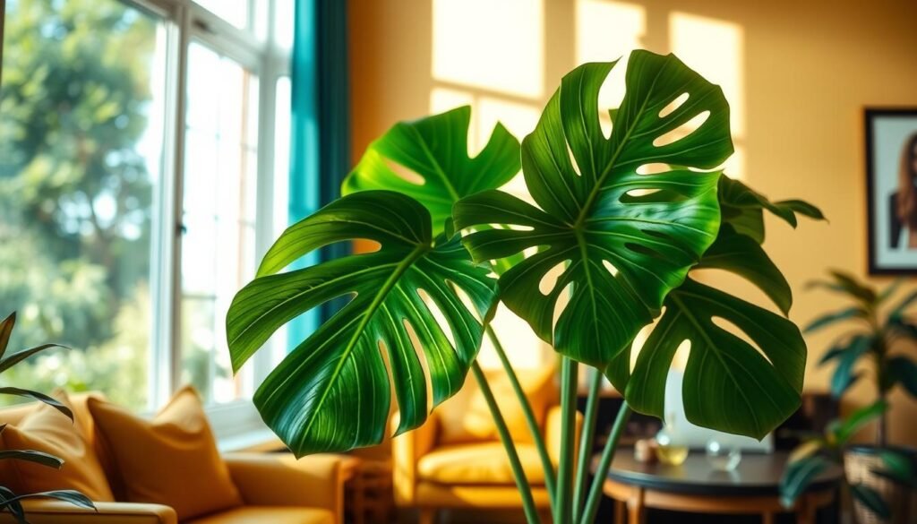 Monstera Pflanze in Innenraum