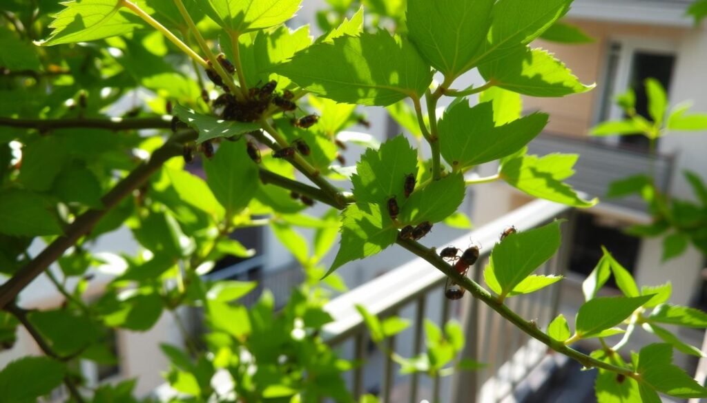 Schädlinge an Bäumen auf dem Balkon