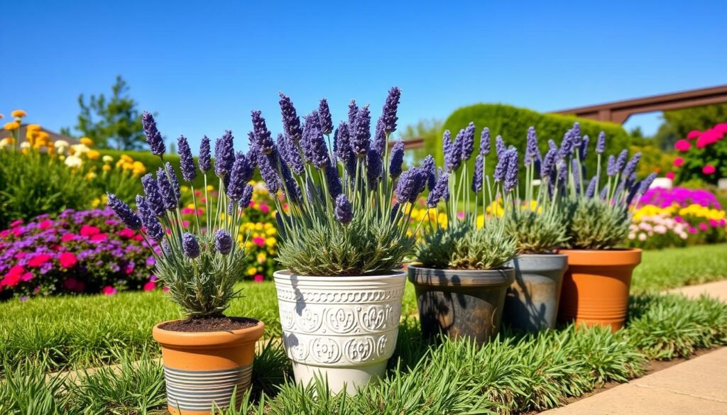 Standort für Lavendel im Topf