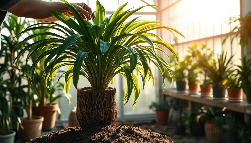 Drachenbaum umtopfen