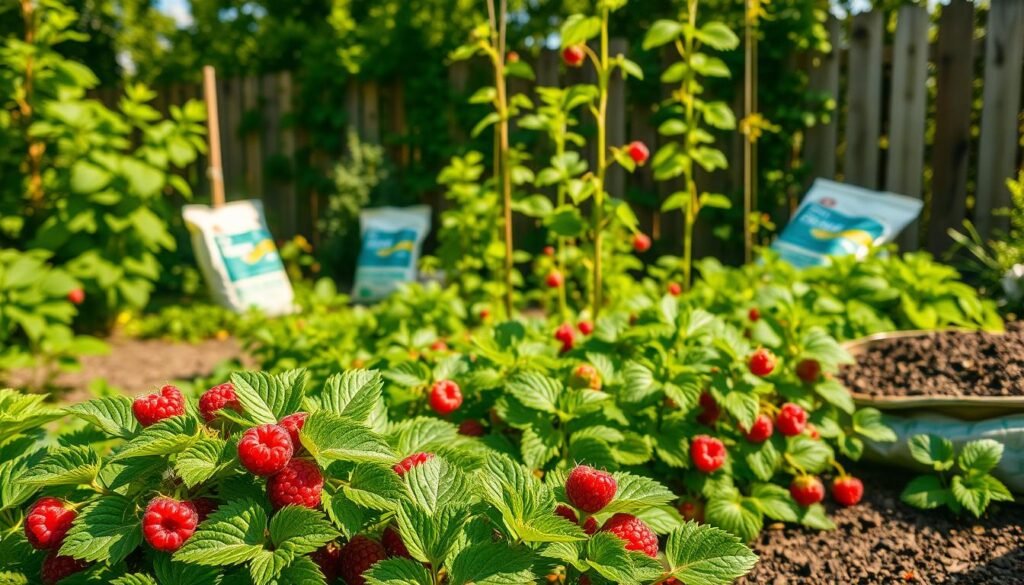 Düngung für Himbeeren