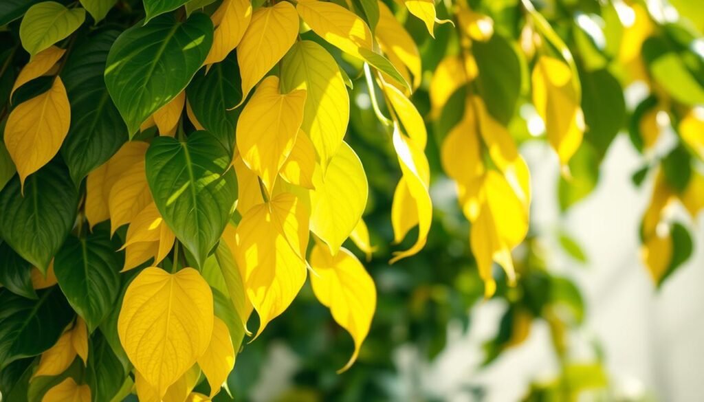 Efeutute Gelbe Blätter Ursachen