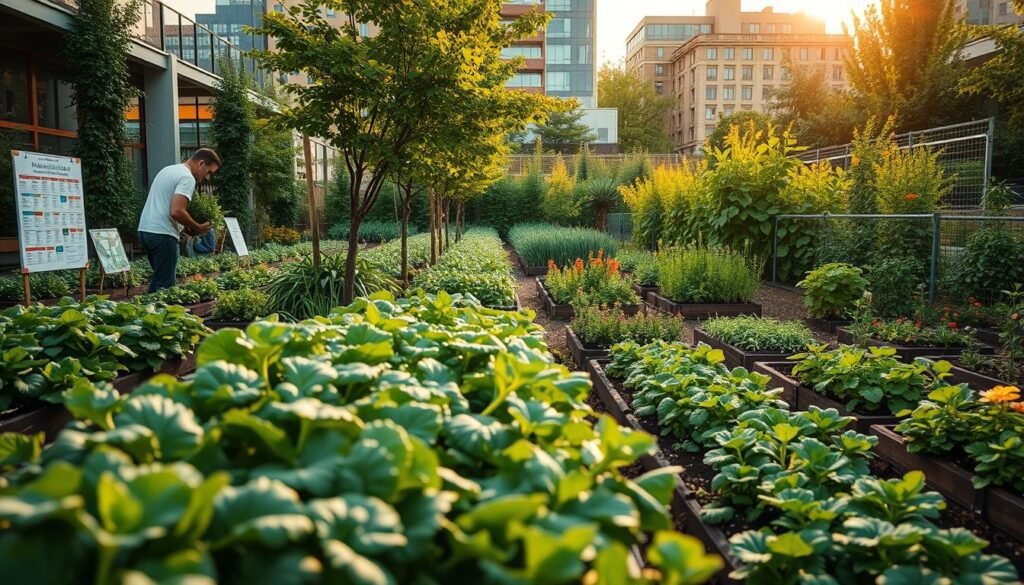 Gemeinschaftsgärten Einsatz des Pflanzkalenders