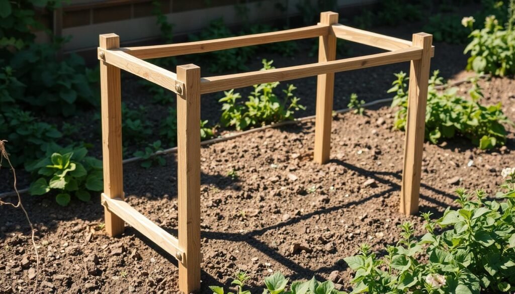 Grundgerüst im Beet Grundgerüst im Beet