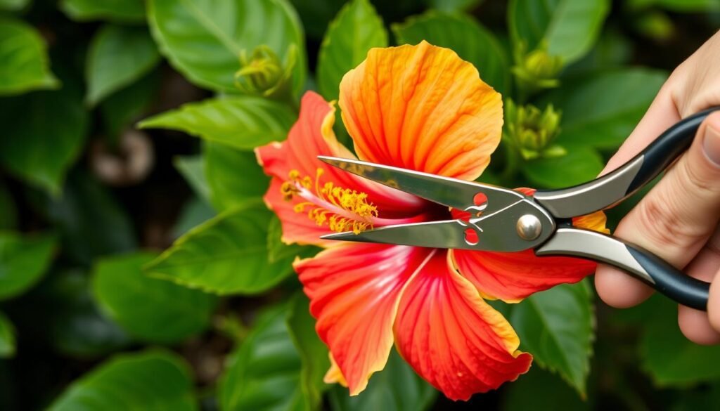Hibiskus schneiden