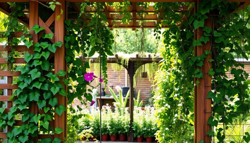 Kletterhilfe im Garten Kletterhilfe im Garten