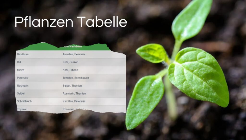 Welche Kräuter zusammen pflanzen Tabelle & Anleitung