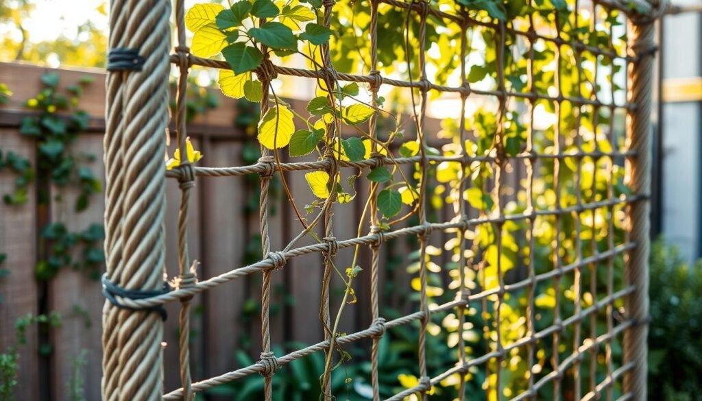 Rankhilfe aus Drahtseil Rankhilfe aus Drahtseil
