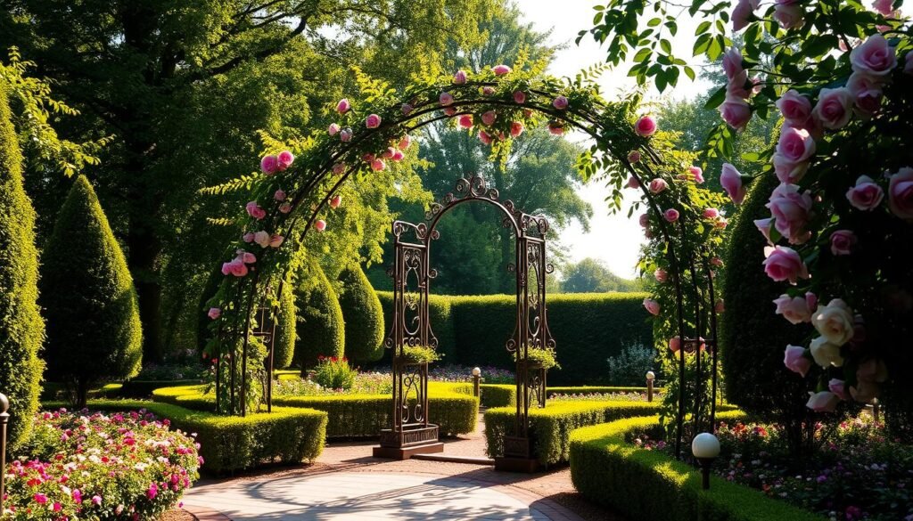 Rosenbogen im Garten Rosenbogen im Garten