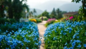 blaue Blüten im Garten