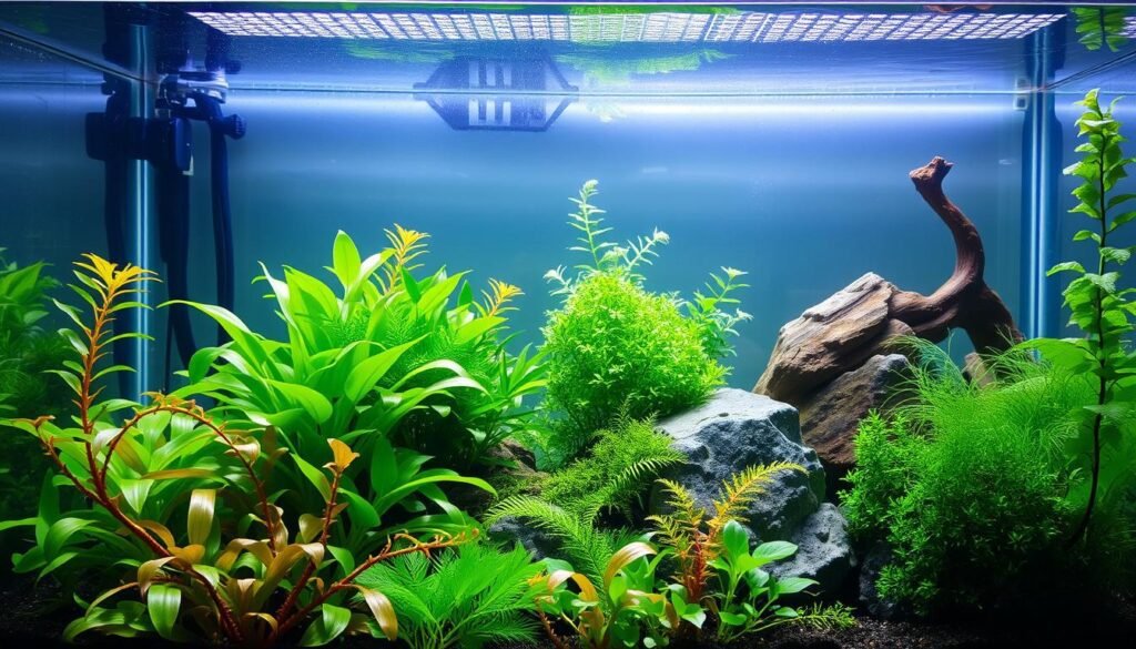 Aquarienpflanzen pflegen mit LED-Beleuchtung