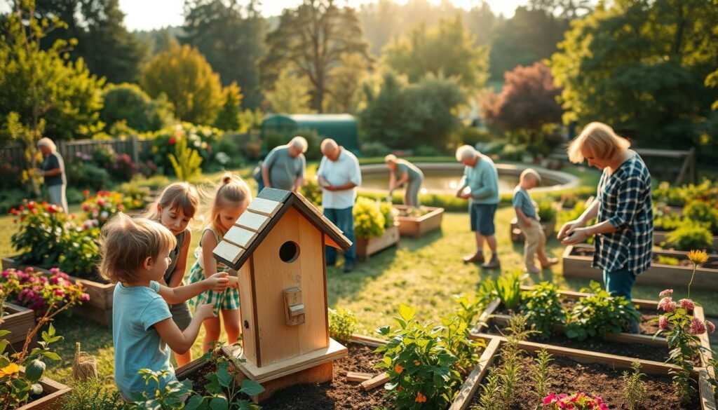 Familien- und Gemeinschaftsprojekte im Garten