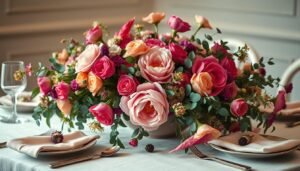 Ideen Blumendeko für den Tisch