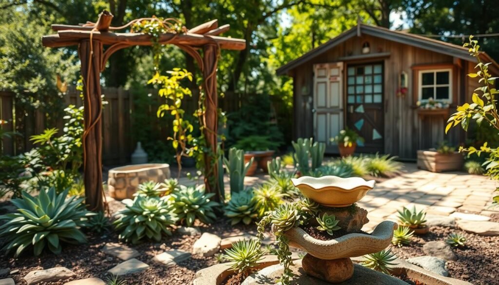 Nachhaltige Gartendekoration