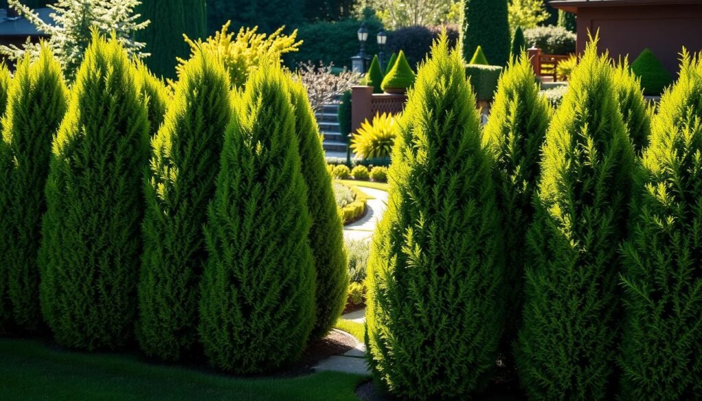 Thuja als Heckenpflanze