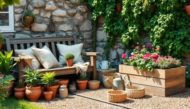 garten dekorieren selbstgemacht