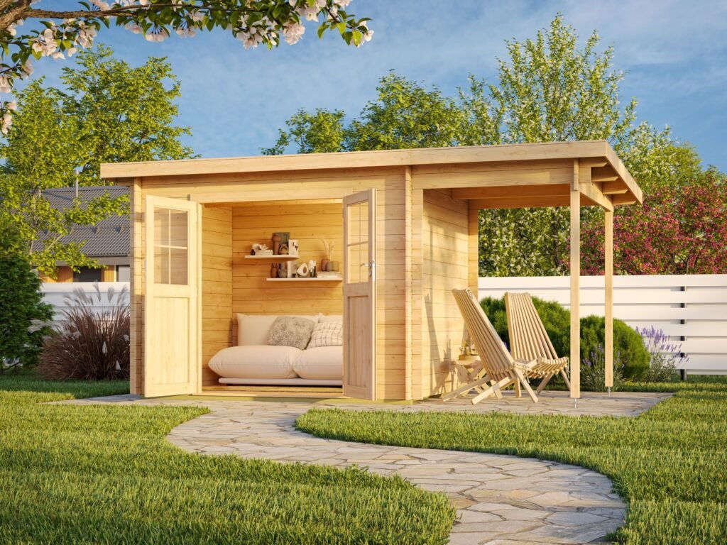 Fjordholz Pultdach Gartenhaus Modell Ezra 2G Fjordholz Pultdach Gartenhaus Modell Ezra 2G