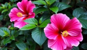 Hibiskus: Bekannt für seine großen, auffälligen Blüten, bringt der Hibiskus tropisches Flair in jeden Garten.