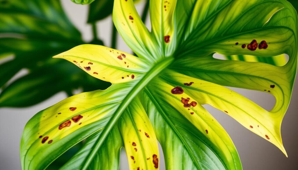 Monstera Nährstoffmangel