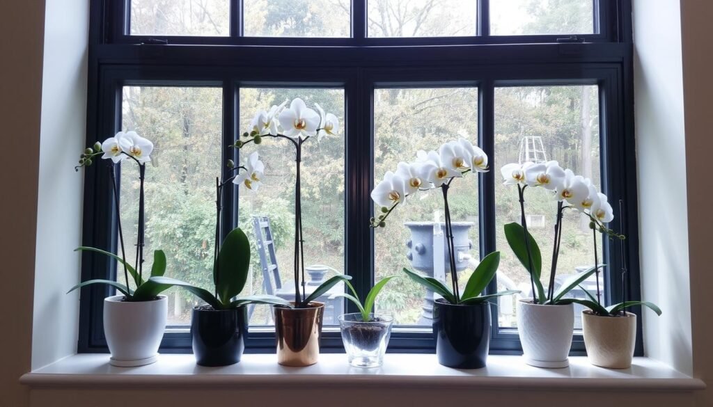 Orchideen Elegante Akzente für Fensterbänke. Orchideen - Elegante Akzente für Fensterbänke.