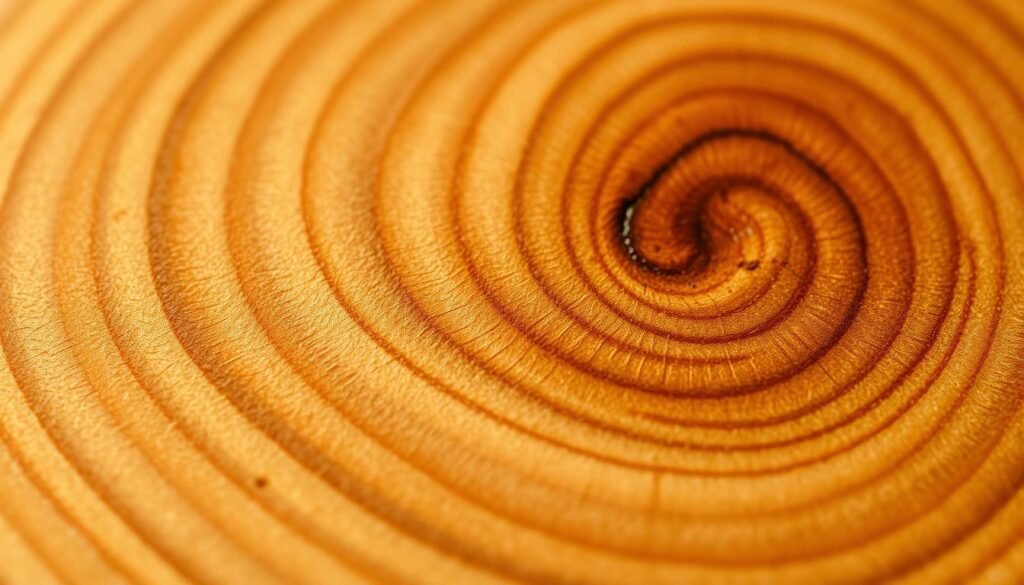 A close-up view of the intricate, swirling grain patterns on a polished section of birch wood, showcasing the distinctive Birnbaumholz (pear tree wood) texture. The surface is smooth and lustrous, with subtle variations in tone and hue, ranging from warm golden-brown to darker, richer tones. The lighting is soft and diffused, accentuating the natural beauty and unique character of this prized woodgrain. Captured with a high-resolution macro lens, the image offers a captivating glimpse into the history and craftsmanship behind the traditional use of this exceptional hardwood material. A close-up view of the intricate, swirling grain patterns on a polished section of birch wood, showcasing the distinctive Birnbaumholz (pear tree wood) texture. The surface is smooth and lustrous, with subtle variations in tone and hue, ranging from warm golden-brown to darker, richer tones. The lighting is soft and diffused, accentuating the natural beauty and unique character of this prized woodgrain. Captured with a high-resolution macro lens, the image offers a captivating glimpse into the history and craftsmanship behind the traditional use of this exceptional hardwood material.