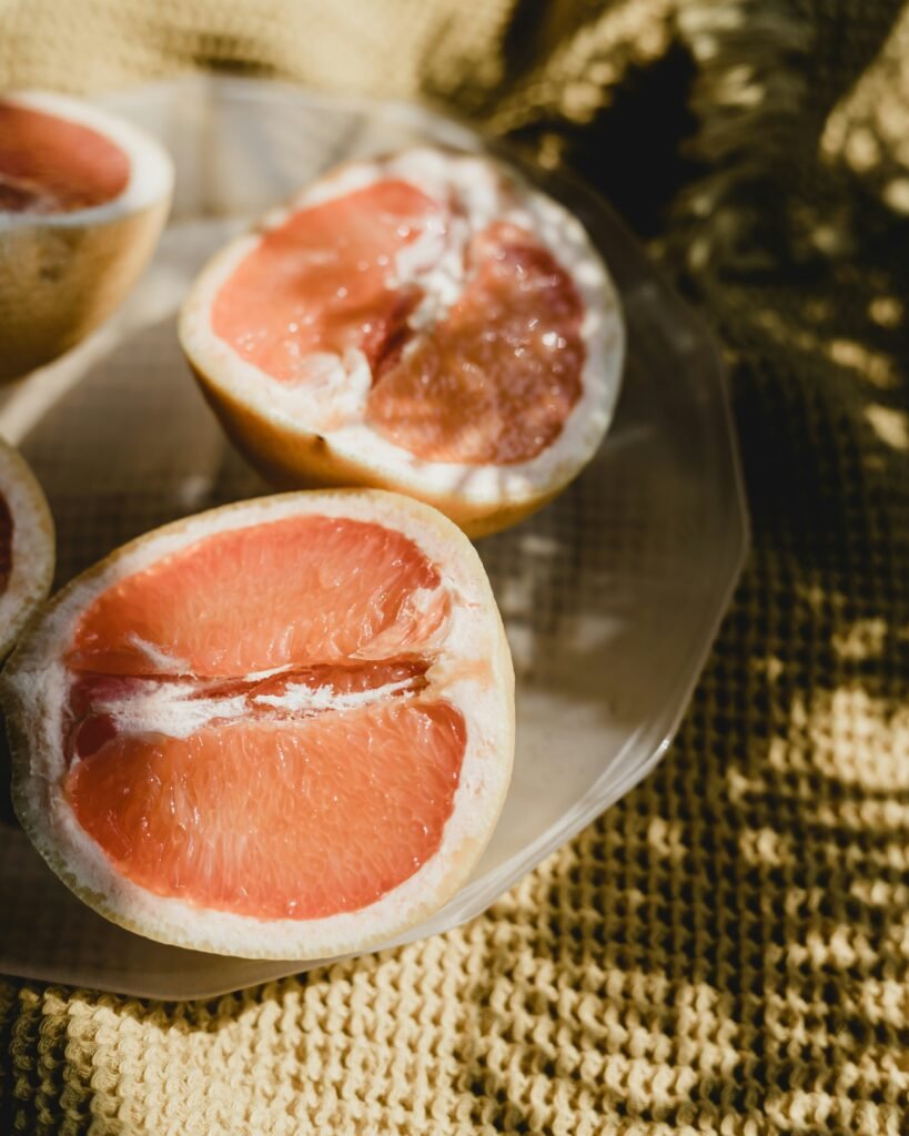 fruits served on plate fruits served on plate